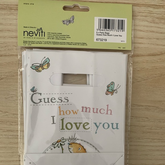 Guess How Much I Love You Party bags& cupcake cups - Picture 6 of 7
